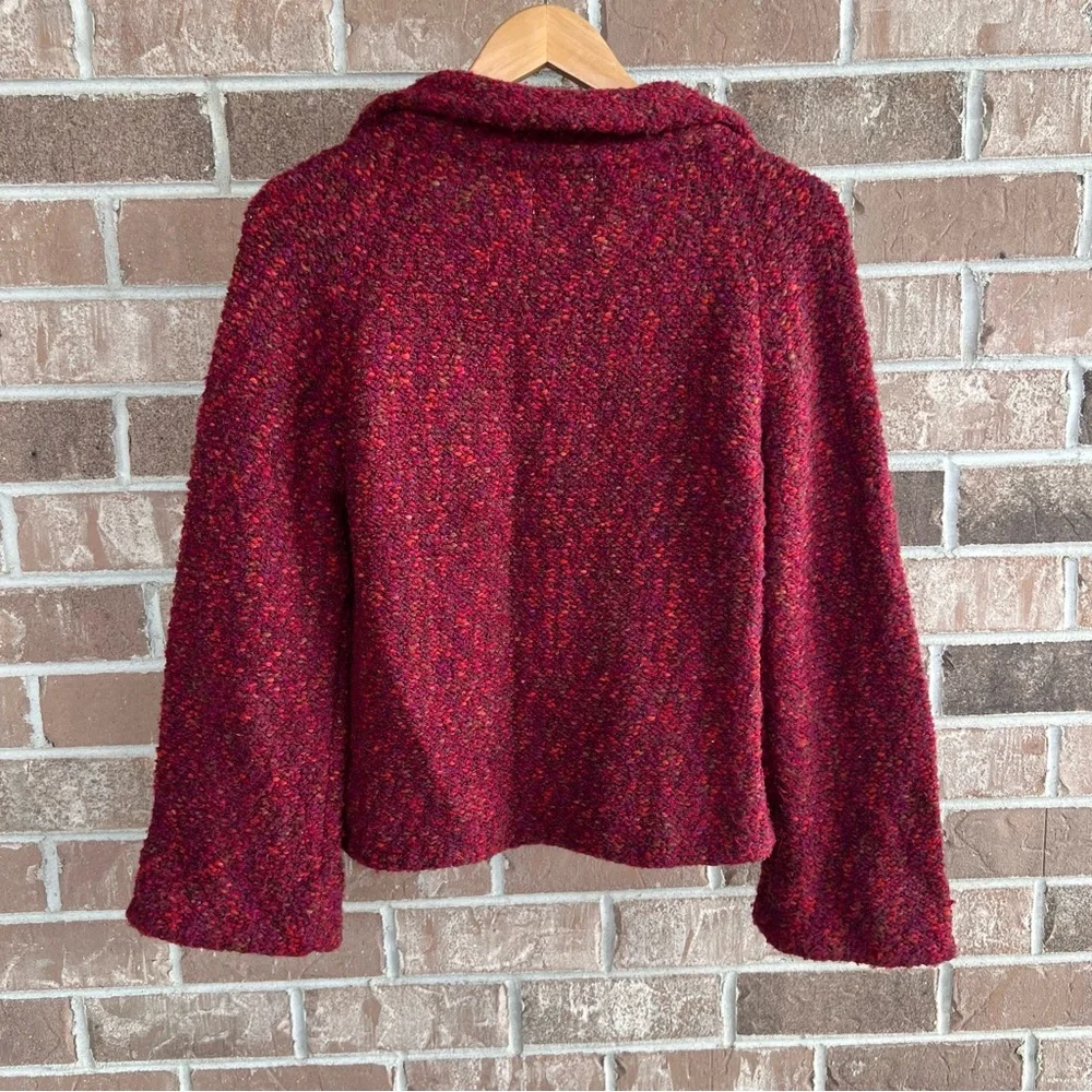 Anthropologie Curio boucle knit jacket // petite small - Picture 4 of 6